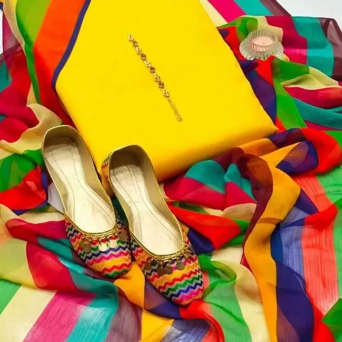 3 pcs Unstitched Suit