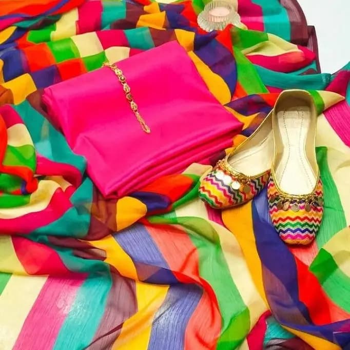 3 pcs Unstitched Suit